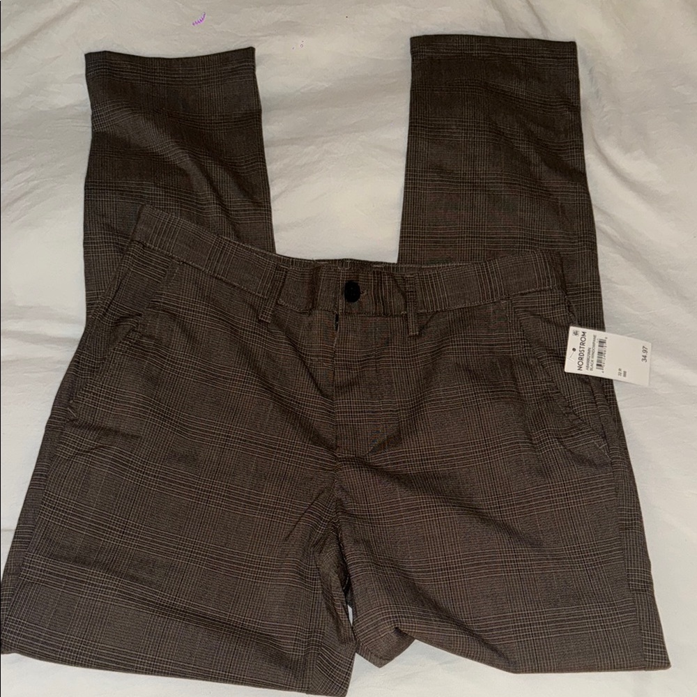NWT Abound Men's Brown Plaid Pants